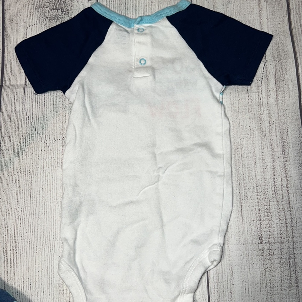 Baby boy shark & ocean outfit bundle 3-6 months - Picture 4 of 16